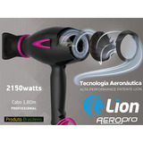 Secador De Cabelo Prof. Aeropro 127v 2150w Lion Cor Fúcsia