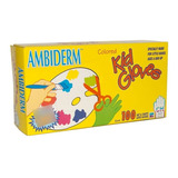 Guantes Ambiderm Kid Color Surtido Talla S Poco Polvo