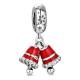 Charm Dije 100% Plata Ley Navidad Campanas Navideñas