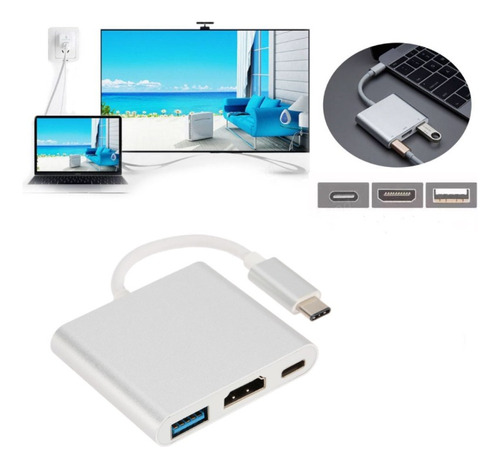 Adaptador Usb C A Hdmi Para Macbook Pro/air Thunderbolt 3