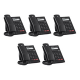 Kit 5 Telefone Voip Ip Tip125i Intelbras Poe Sip 2.0 Audiohd