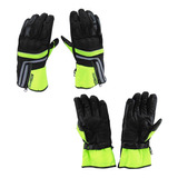 Guantes Moto Calle Invierno Frio Viento Negro/fluor