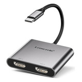 ~? Lemorele Usb C A Adaptador Hdmi Dual, Adaptador De Monito