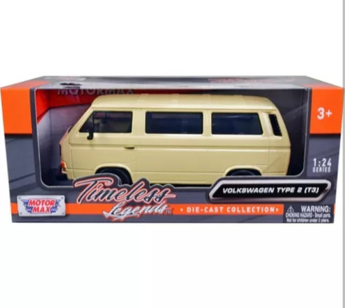 Motormax 1:24 Volkswagen Type 2 T3 Panel Van Blanco