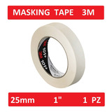 Masking Tape 1 Pulgada 24mm X 50mt Uso General 3m (1pz)