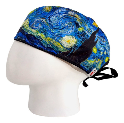 Gorro Quirúrgico Hombre + Lanyard La Noche Estrellada #2