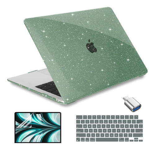 Funda Conbovo Para Macbook Air 13 M2 + C/teclado Glitter G