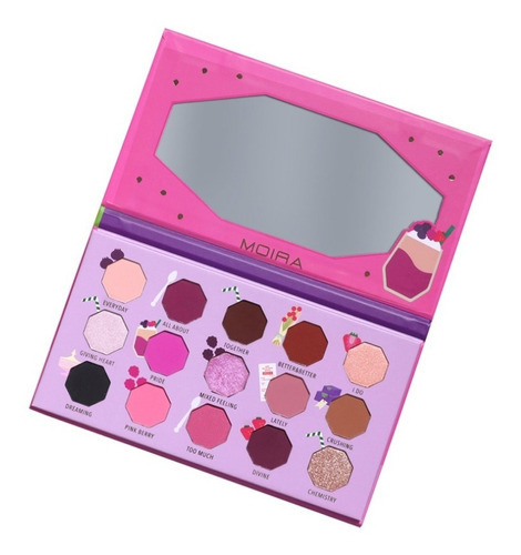 Paleta De Sombras Moira Cosmetics Berry Blast 15 Tonos Gbc Color De La Sombra Morado