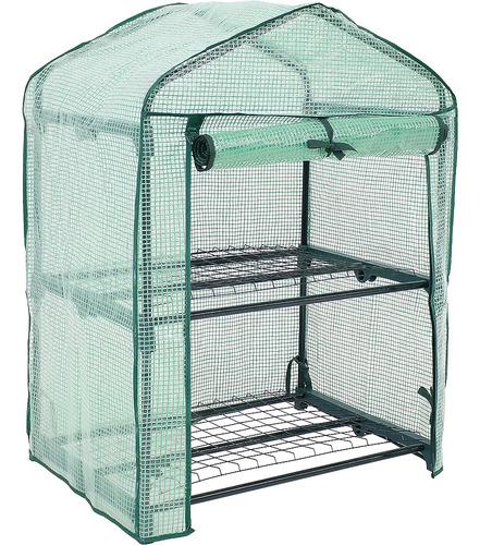 Sunnydaze Mini Greenhouse De 2 Niveles Para Exteriores - Min