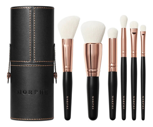 Morphe Set Rose Away 6 Brochas Ojos & Rostro + Estuche