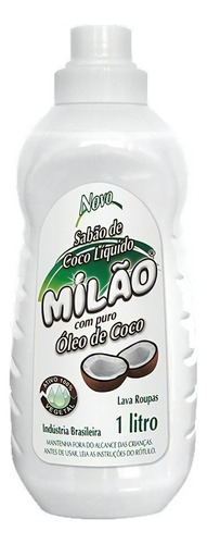 Lava Roupas Liquido De Coco Milão 1 Litro