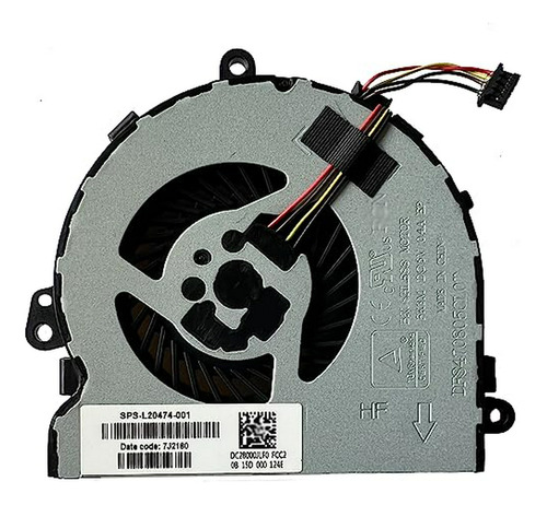 Ventilador Compatible Con Hp 250 G7 255 G7 256 G7 Cpu Coolin