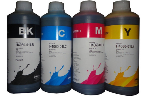 Kit 4 X 125 Ml Tinta Inktechp Dye Tipo Vivera 662 664 122