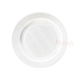 Platos Descartables 16cm Blanco X50 Unidades Postre 