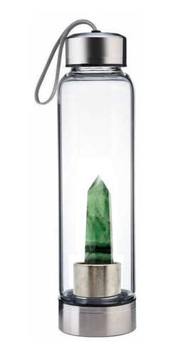 Botella De Agua Cristal Con Cuarzo Intercambiable Vidrio 