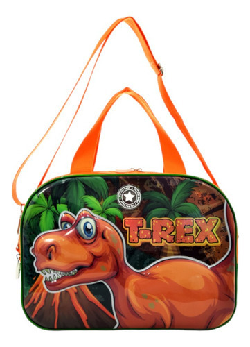 Bolso Dinosaurio Phi Phi Bags Tyrannosaurus Rex Color Naranja Claro