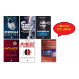 Kit C/5 Livros Pablo Marçal + Brinde Exclusivo - Antimedo, Destravar Digital, Os Códigos Do Mindset, Destravar Da Inteligencia Emocional E A Chave Mestra Do Universo + Brinde O Poder Do Universo