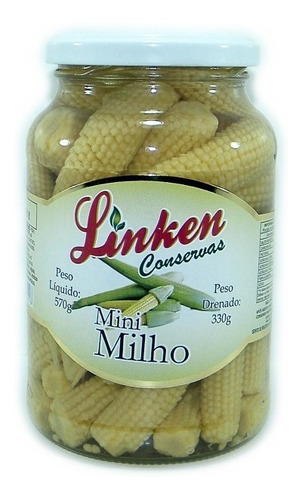Conservas De Mini Milho 330g Kit Com 6 Unidades