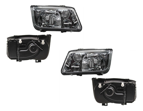 Par Faros Jetta A4 2005-2006 F/crom S/lupa Cto/blanco Opt