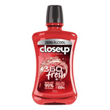 Enxaguante Bucal Closeup Antisséptico Bucal Proteção 360° Fresh Red Hot 250 Ml