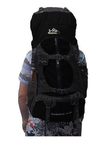 Mochila Ergonómica Camping Senderismo 55+5l Con Cubre Lluvi