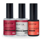 Kit Prime, Top Coat E Desidratador Vertix