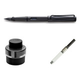 Set Pluma Lamy Safari Lapicera + Tinta 30ml + Embolo