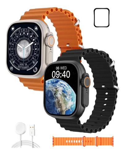 Smartwatch Ultra 9 49mm Nfc U9 Lançamento 2024 Com Brindes