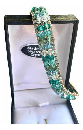 Pulsera Swarovski Crystals Luxury Top Line Traída Usa Vip