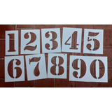 Juego Stencil Plantilla Numeros 8 Cms Stencil