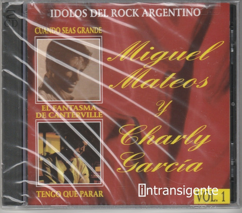 Miguel Mateos Charly Garcia - Idolos Del Rock Argentino 2 Cd