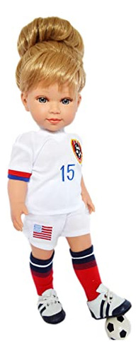 Ropa Muñecos - Mbd Soccer Outfit Fits American 18 Inch Girl 