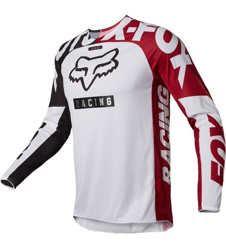 Jersey Fox 360 Paddox Rojo/negro/blanco Mx / Mtb