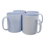 10 Caneca De Polímero Para Sublimação Branca Aaa Cor Branco Sem Personalização