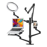 Selfie Desktop Live Stand Set 6 1 10 Anillo De Luz Led ...