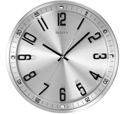 Reloj De Pared Bulova Clocks C4646 Vintage Metal Silhouette