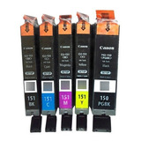 Cartuchos Tinta Original Canon 150-151 Set De 5 Colores 