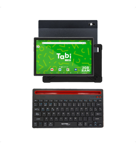 Tablet 10 Pulgadas Android Con Teclado Bluetooth Portatil