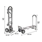 Carro De Aluminio Dual Largo Tipo Yegua 250kilos/ Eiproltda.