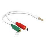 Cable Adaptador Plug 3,5mm Macho A 2 Jack Hembra Audio Ps4