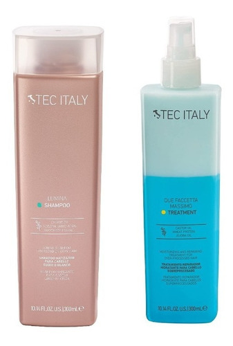 Kit Lumina Shampoo Rubios Y Due Faccetta 300 Ml Tec Italy