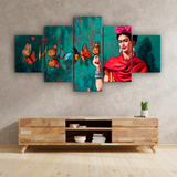 Cuadros Decorativos Frida Kahlo Mariposas En Canvas