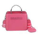 Color Sólido Letras Mano Bl Bolsa De Hombro Bolsa Crossbody