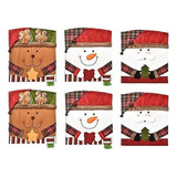 Funda De Silla Decorativa De Navidad, 6 Piezas