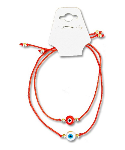 Pulsera Hilo Rojo Ojo Turco Vidrio Monte Kurama