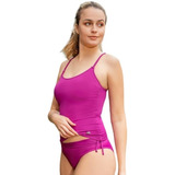 Malla Tankini Bretel Fino Tiro Corto Cintura Doble Veka 107