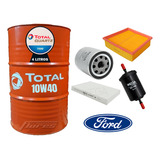 Cambio Aceite Total 10w40 4l + Filtros Ford Fiesta Kinetic