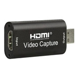 Adaptador Hdmi P/ Usb 2.0 Placa Captura Vídeo Áudio 4k 1080p