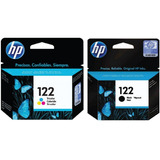 Combo Cartuchos Hp 122 Negro + Color Original 2050 3050