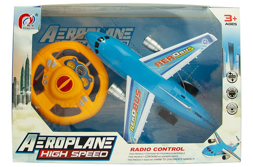 Avion De Pasajeros A Radio Control Con Volante 2 Funciones